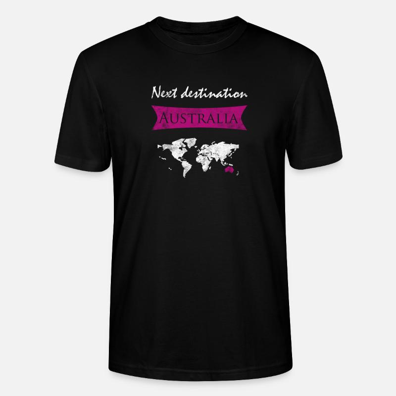 Australien - Stanley/Stella Unisex Bio-T-Shirt CRAFTER - Schwarz