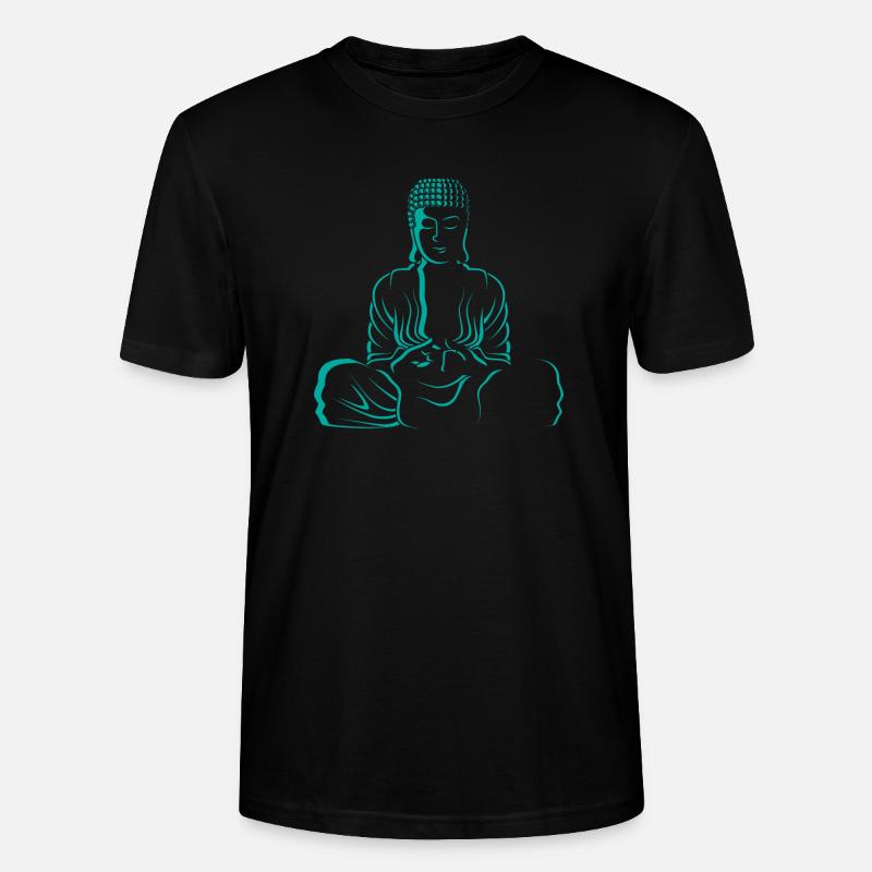 Meditation Buddha Meditation Buddha - Stanley/Stella Unisex Bio-T-Shirt CRAFTER - Schwarz
