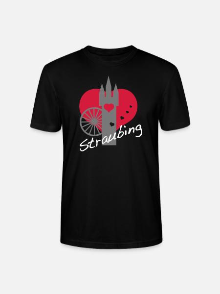 i love straubing - Stanley/Stella Unisex Bio-T-Shirt CRAFTER - Schwarz