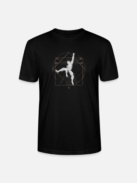 vitruvian man gift - Stanley/Stella CRAFTER Unisex Organic T-Shirt - black