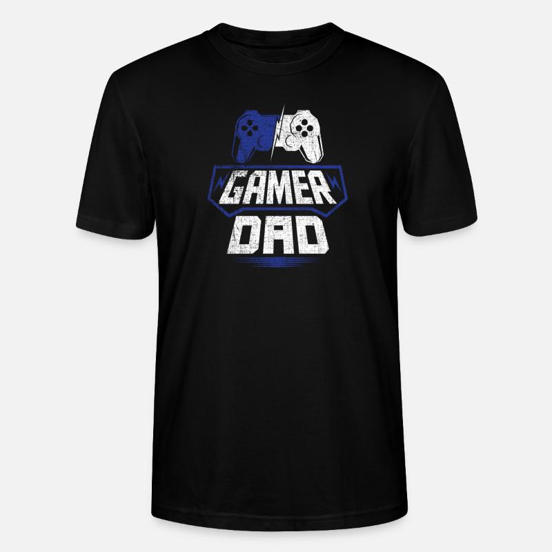 Gamer Dad - T-shirt bio CRAFTER Stanley Stella Unisexe - noir