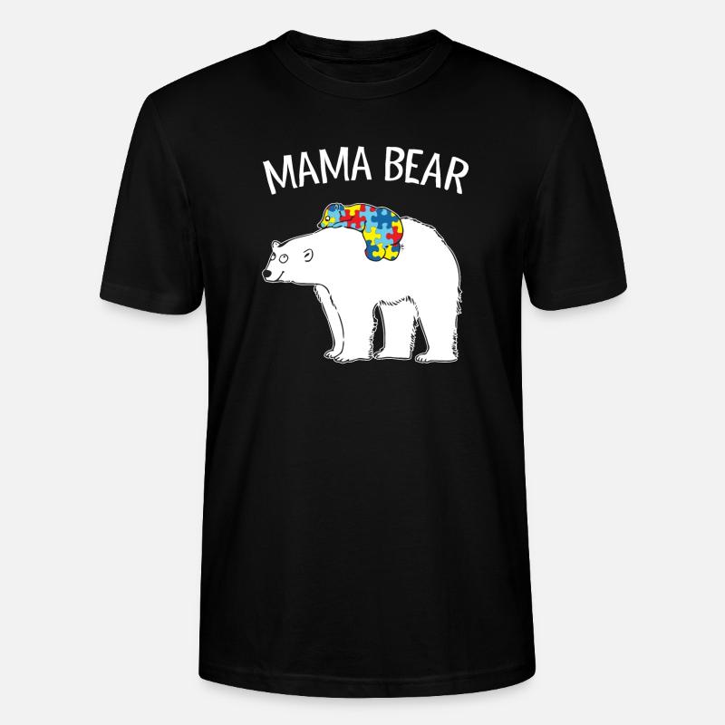 Mama Bear - Stanley/Stella Unisex Bio-T-Shirt CRAFTER - Schwarz