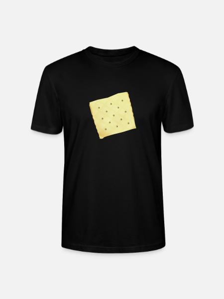 Dry White Cracker Lovers graphic - Stanley/Stella CRAFTER Unisex Organic T-Shirt - black
