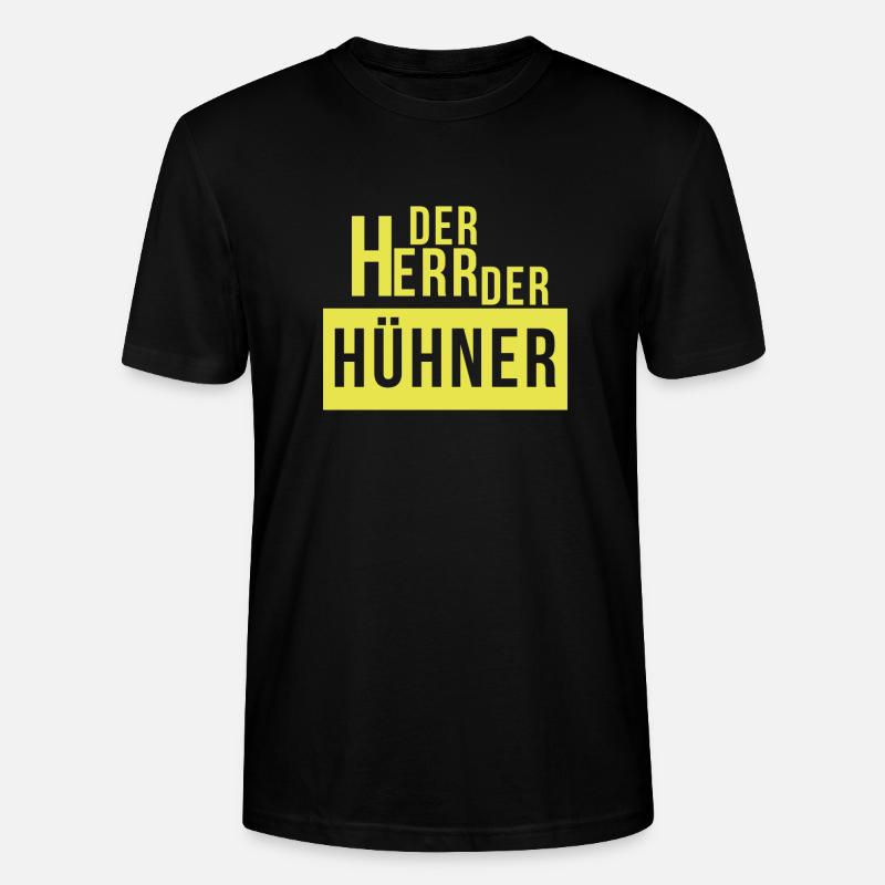 Le Seigneur des Poules - T-shirt bio CRAFTER Stanley Stella Unisexe - noir