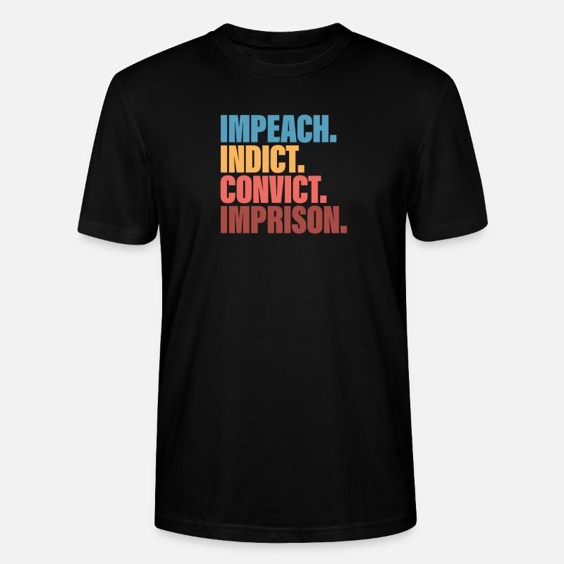  Impeach, Anti  Protest - T-shirt bio CRAFTER Stanley Stella Unisexe - noir