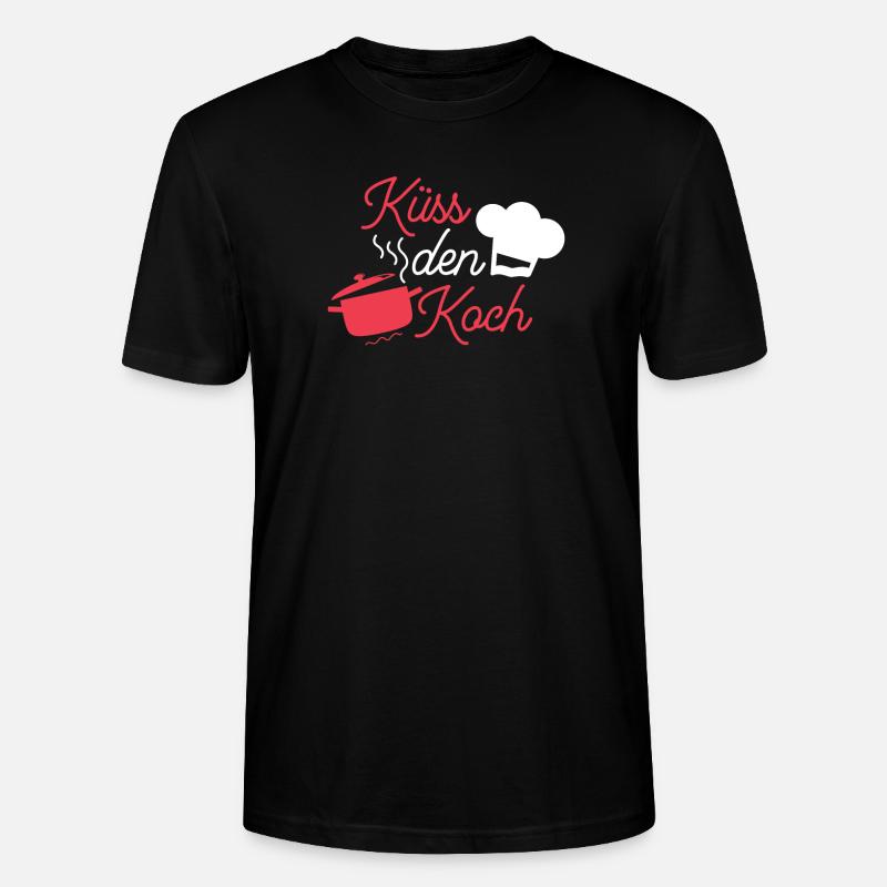 Küss den Koch - Stanley/Stella Unisex Bio-T-Shirt CRAFTER - Schwarz