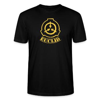 Classification Euclid SCP Foundation Secure - T-shirt bio CRAFTER Stanley Stella Unisexe - noir - Devant - Alina (178cm) & Michal (187cm)