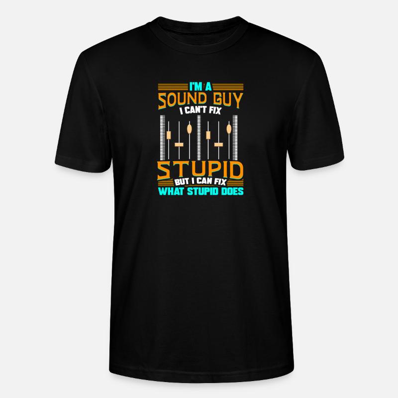 Tontechniker Mischpult Tontechnik Toningenieur - Stanley/Stella Unisex Bio-T-Shirt CRAFTER - Schwarz