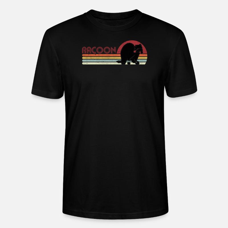 Racoon - Stanley/Stella Unisex Bio-T-Shirt CRAFTER - Schwarz