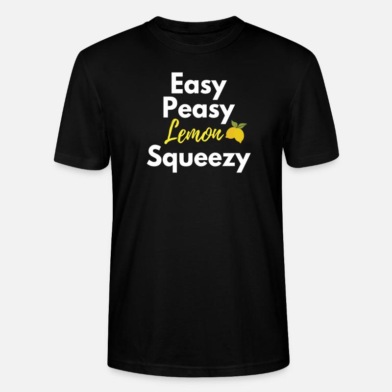 Easy Peasy lemon Squeezy - Stanley/Stella Unisex Bio-T-Shirt CRAFTER - Schwarz