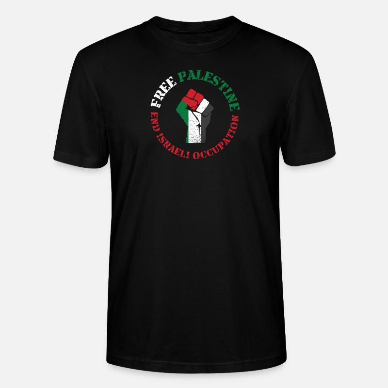 Intifada palestine gratuite - T-shirt bio CRAFTER Stanley Stella Unisexe - noir