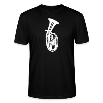 Tenorhorn - Motiv - Stanley/Stella Unisex Bio-T-Shirt CRAFTER - Schwarz - Vorne - Alina (178cm) & Michal (187cm)