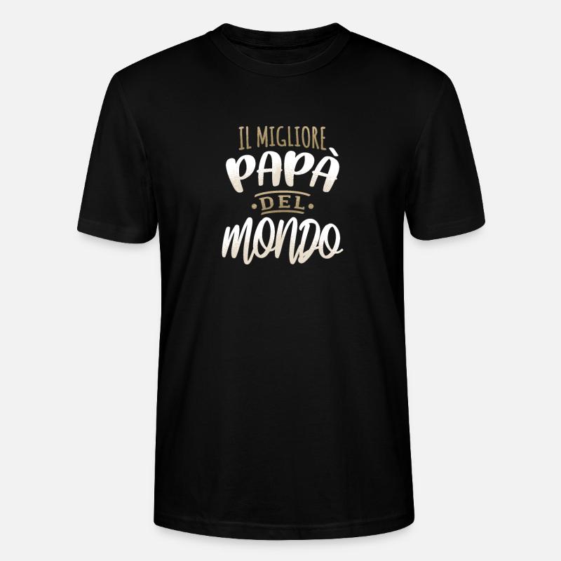 Meilleur papa du monde - T-shirt bio CRAFTER Stanley Stella Unisexe - noir