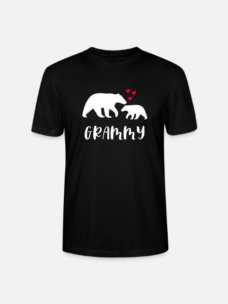 Grammy Bear - Stanley/Stella CRAFTER Unisex Organic T-Shirt - black