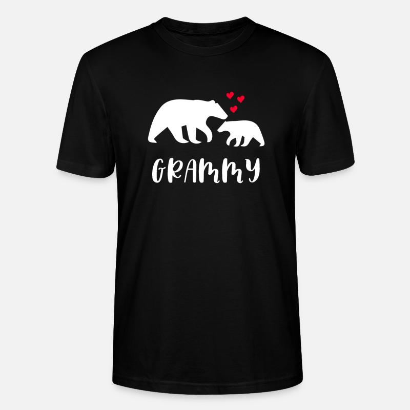 Grammy Bear - T-shirt bio CRAFTER Stanley Stella Unisexe - noir