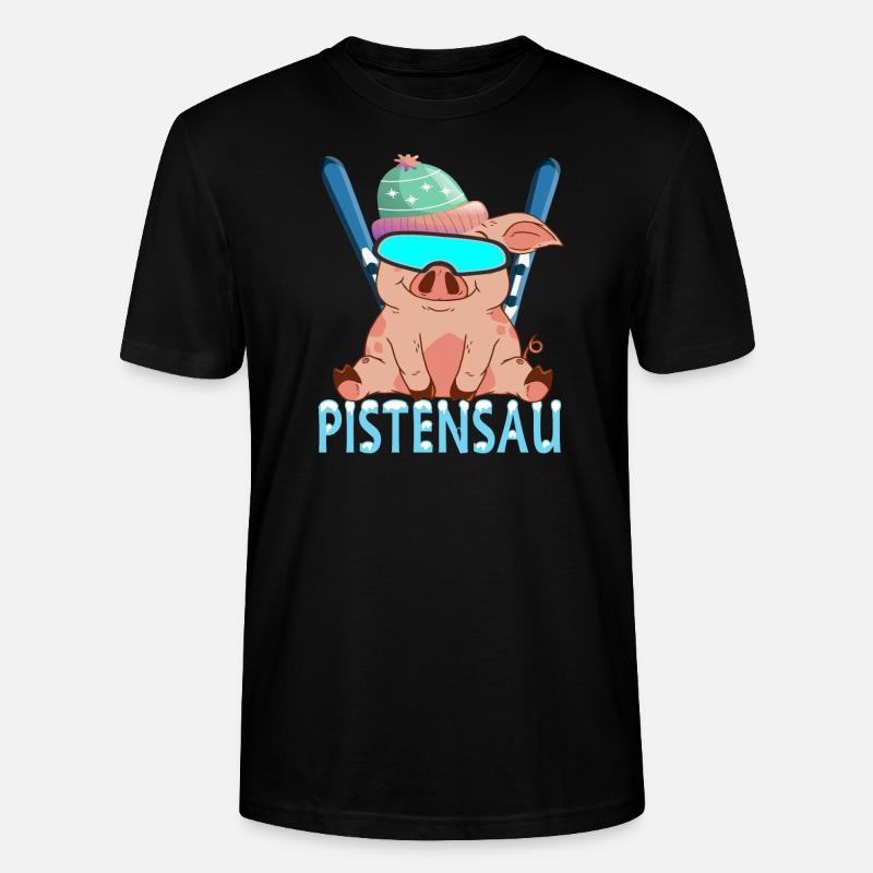 Pistensau - Stanley/Stella Unisex Bio-T-Shirt CRAFTER - Schwarz