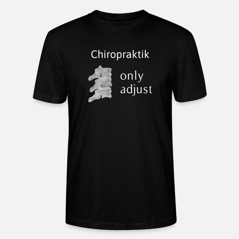 Chiropractor osteopath - Stanley/Stella CRAFTER Unisex Organic T-Shirt - black