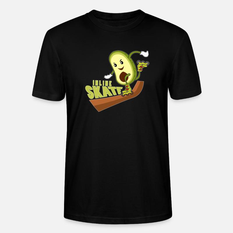 inline skates, inline skate shirt, - Stanley/Stella CRAFTER Unisex Organic T-Shirt - black