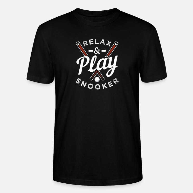 Relax & Play Snooker - Stanley/Stella Unisex Bio-T-Shirt CRAFTER - Schwarz