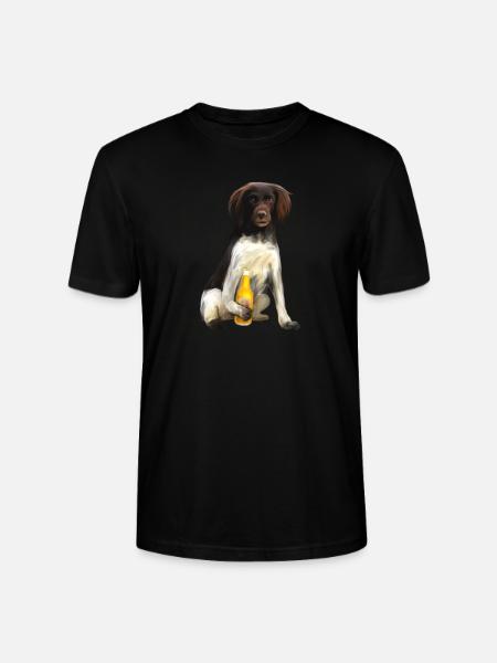 Kleiner Münsterländer - Cheers - Stanley/Stella CRAFTER Unisex Organic T-Shirt - black