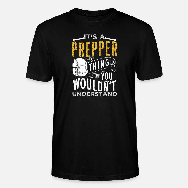 Prepping Prepper - Stanley/Stella Unisex Bio-T-Shirt CRAFTER - Schwarz
