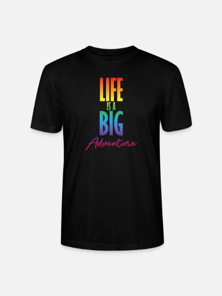 Life is a big adventure - Stanley/Stella CRAFTER Unisex Organic T-Shirt - black