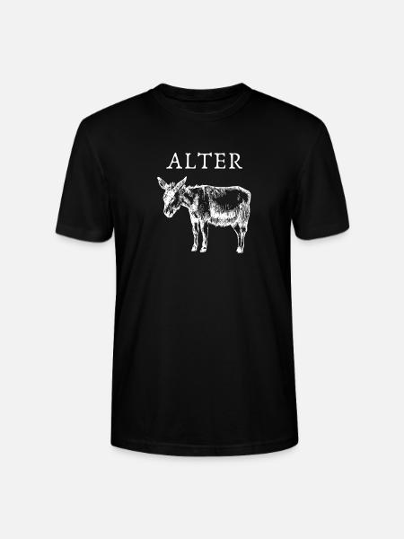 ALTER ESEL - Stanley/Stella Unisex Bio-T-Shirt CRAFTER - Schwarz