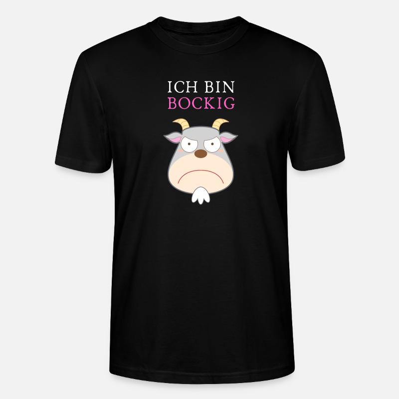 Ich bin BOCKIG! - Stanley/Stella Unisex Bio-T-Shirt CRAFTER - Schwarz
