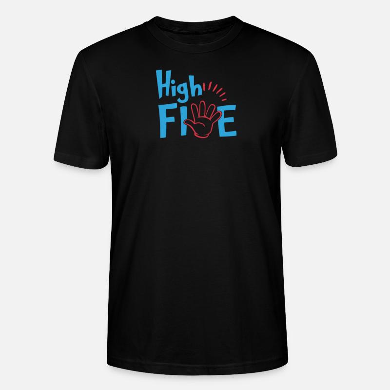 High Five High 5 - Stanley/Stella Unisex Bio-T-Shirt CRAFTER - Schwarz