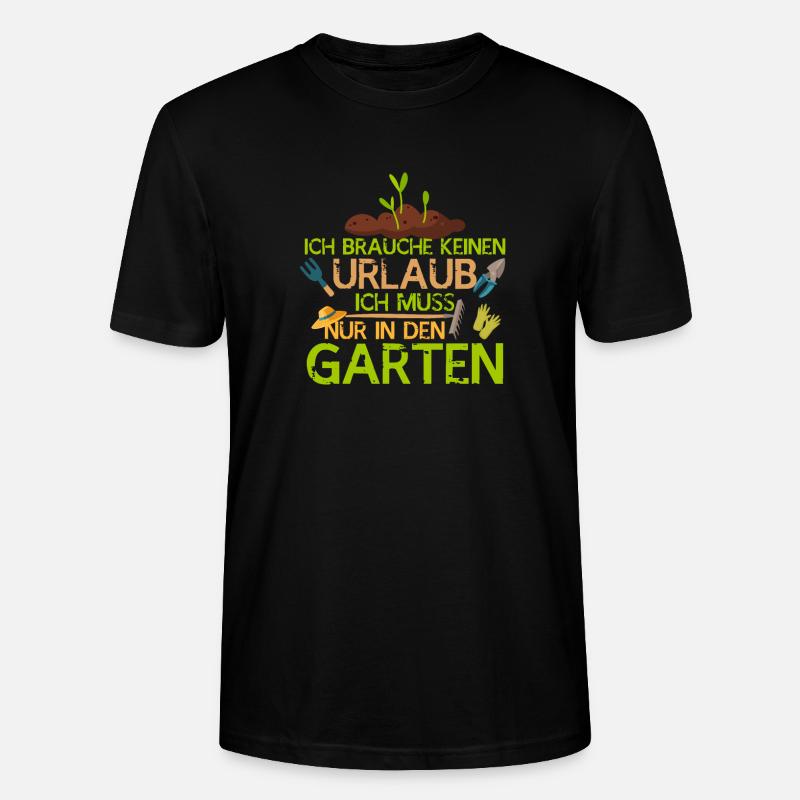 Garten Urlaub Design - Stanley/Stella Unisex Bio-T-Shirt CRAFTER - Schwarz