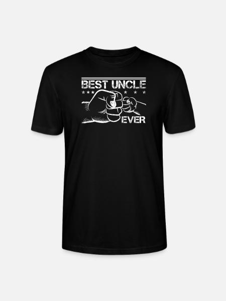 Best uncle shirt design - Stanley/Stella CRAFTER Unisex Organic T-Shirt - black