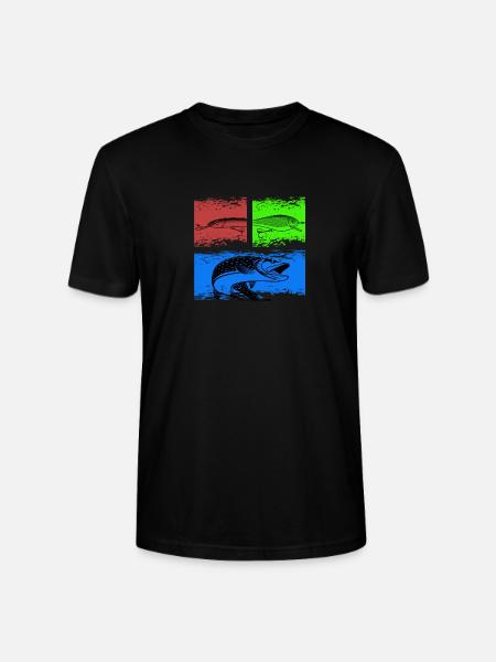 Pêche aux leurres et brochets - T-shirt bio CRAFTER Stanley Stella Unisexe - noir