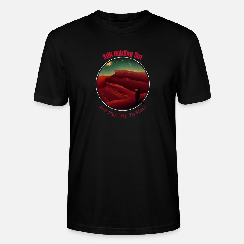 Reise zum Mars - Stanley/Stella Unisex Bio-T-Shirt CRAFTER - Schwarz