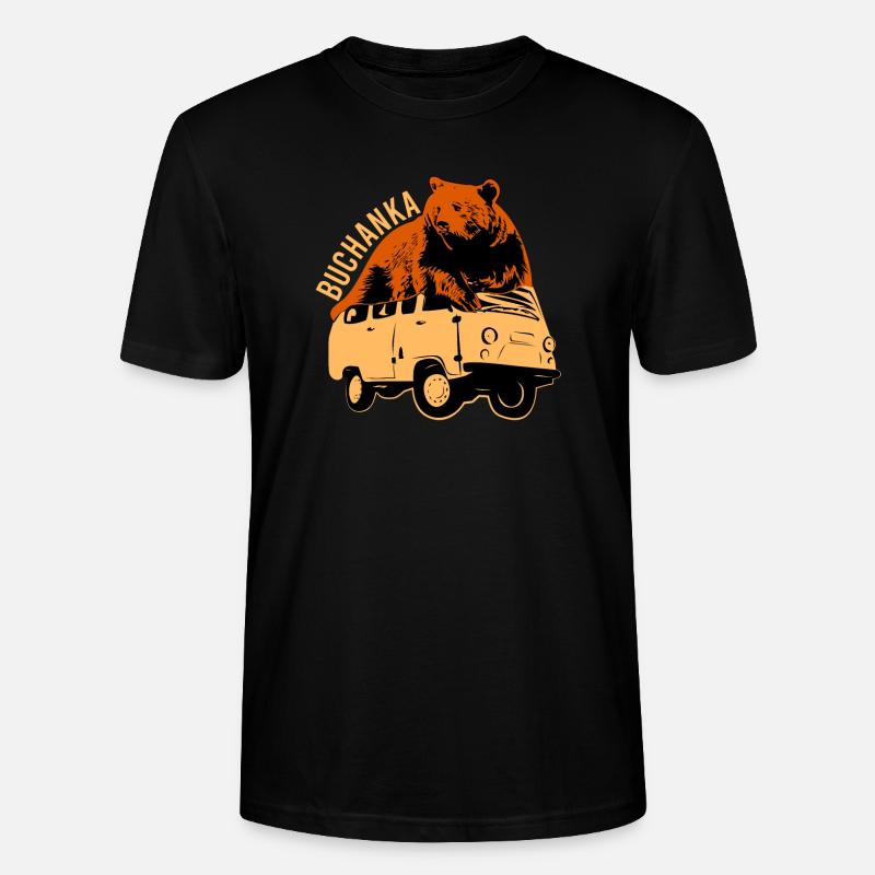 Buchanka - Stanley/Stella Unisex Bio-T-Shirt CRAFTER - Schwarz