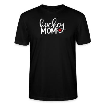Hockey Mom - Stanley/Stella Unisex Bio-T-Shirt CRAFTER - Schwarz - Vorne - Alina (178cm) & Michal (187cm)