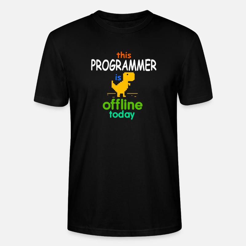 Programmer is offline - Stanley/Stella CRAFTER Unisex Organic T-Shirt - black