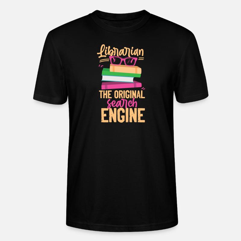 Bibliothekarin Geschenk - Stanley/Stella Unisex Bio-T-Shirt CRAFTER - Schwarz