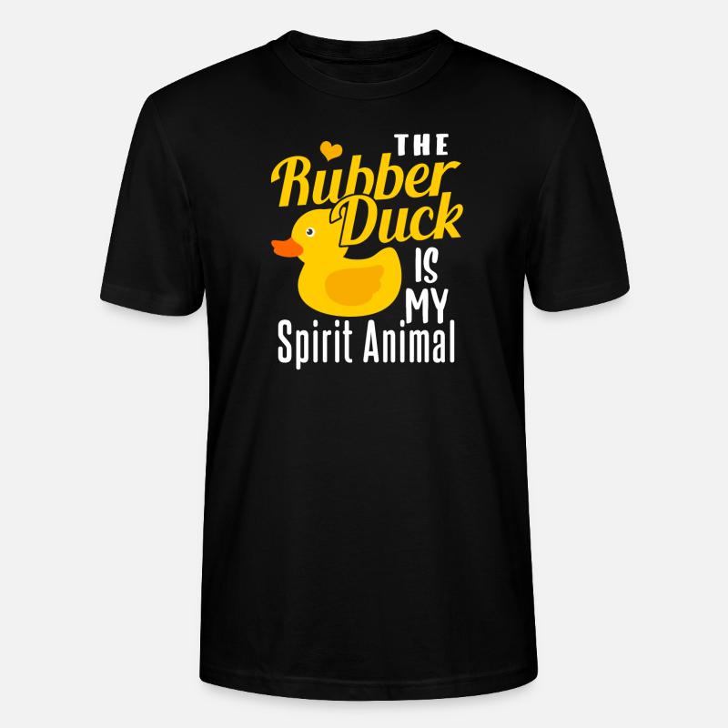 Gummiente Ente Geschenk - Stanley/Stella Unisex Bio-T-Shirt CRAFTER - Schwarz