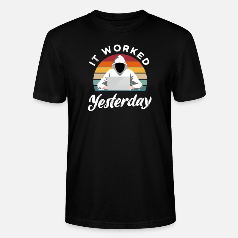 Programmierer Retro Geschenkidee - Stanley/Stella Unisex Bio-T-Shirt CRAFTER - Schwarz
