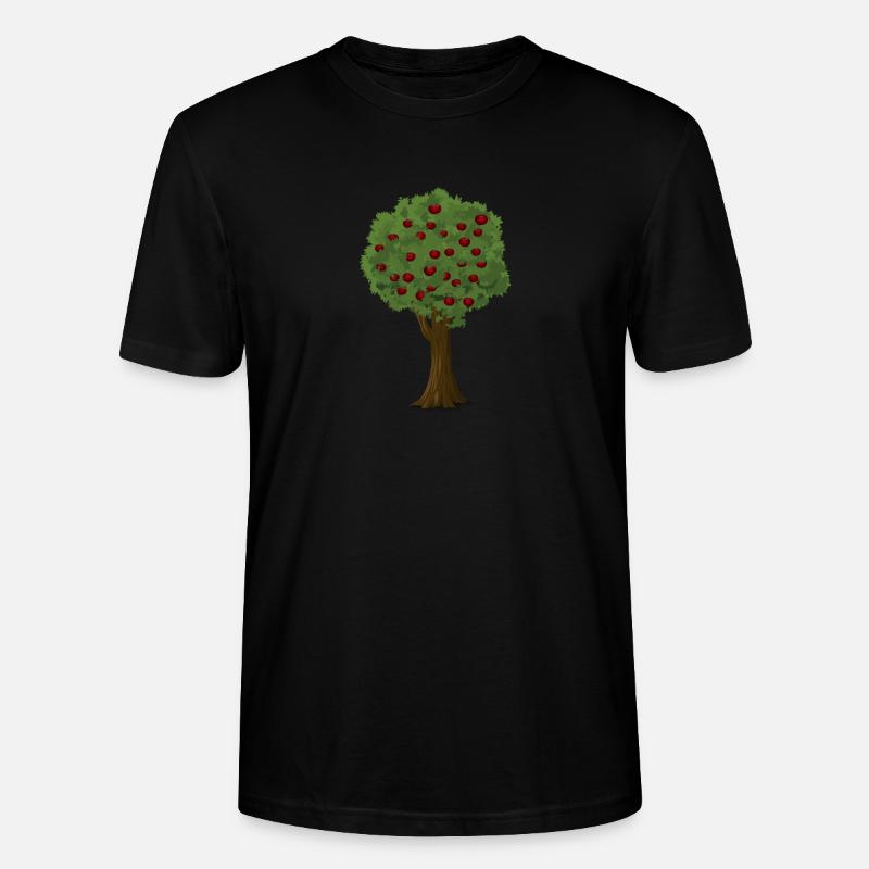 Apfelbaum Apfelpflücksaison Apfelgarten - Stanley/Stella Unisex Bio-T-Shirt CRAFTER - Schwarz