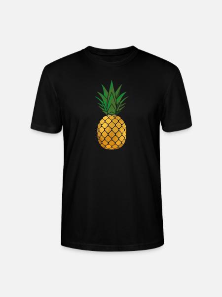 Pineapple - Stanley/Stella CRAFTER Unisex Organic T-Shirt - black
