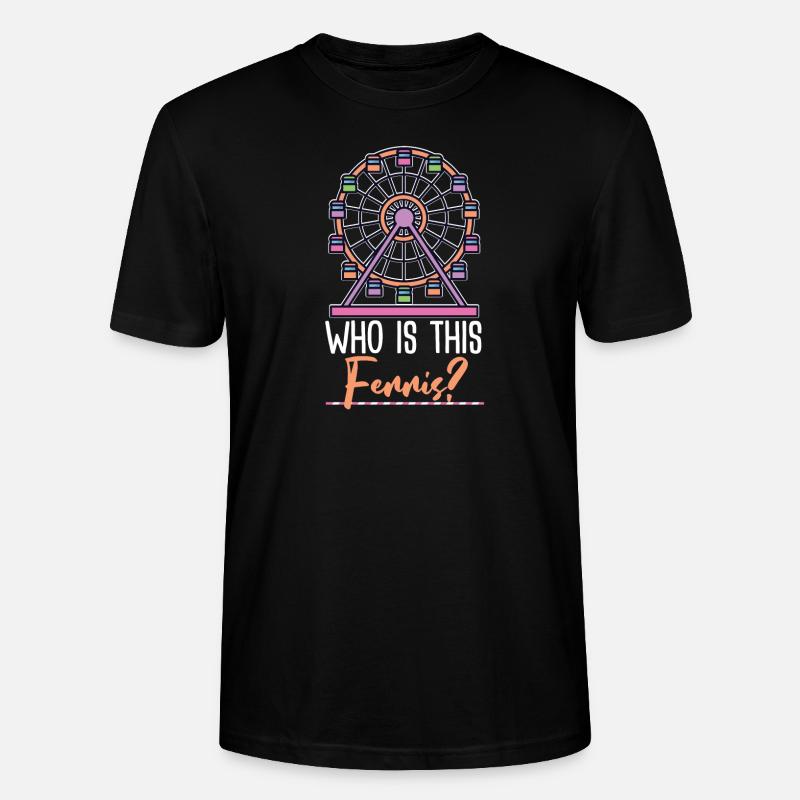 Riesenrad Geschenkidee - Stanley/Stella Unisex Bio-T-Shirt CRAFTER - Schwarz