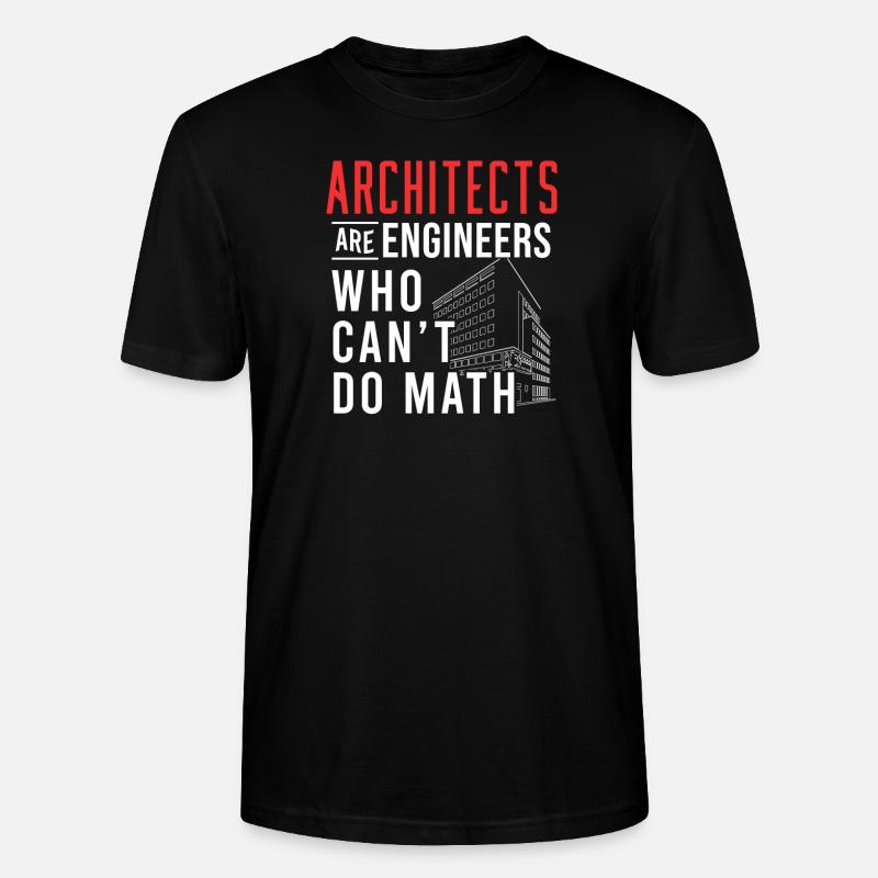 Architect architecture math - Stanley/Stella CRAFTER Unisex Organic T-Shirt - black