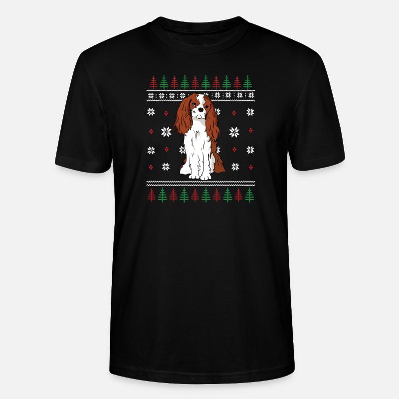 Cavalier King Charles Spaniel - Stanley/Stella CRAFTER Unisex Organic T-Shirt - black