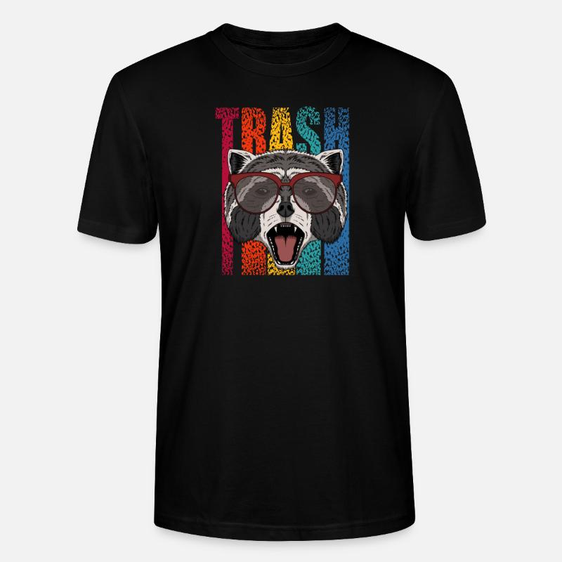 Waschbär - Stanley/Stella Unisex Bio-T-Shirt CRAFTER - Schwarz