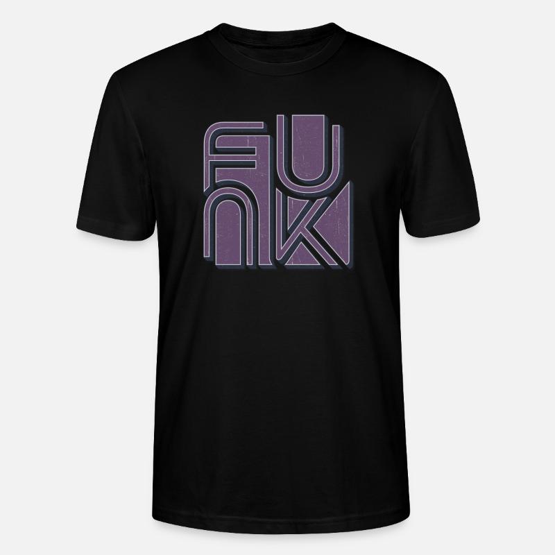 Funk rétro - T-shirt bio CRAFTER Stanley Stella Unisexe - noir