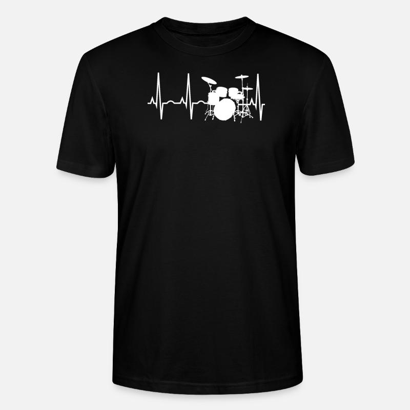 Batteur Batteur Batteur Percussionniste - T-shirt bio CRAFTER Stanley Stella Unisexe - noir