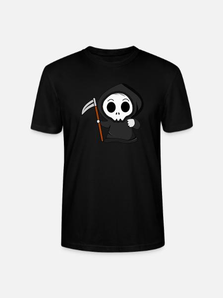 Sensenmann mit Sense - Stanley/Stella Unisex Bio-T-Shirt CRAFTER - Schwarz