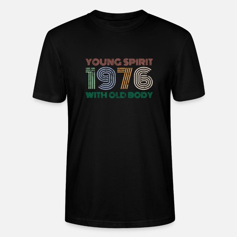 1976 rétro - T-shirt bio CRAFTER Stanley Stella Unisexe - noir