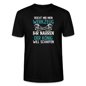 Kältetechniker Klimatechniker - Stanley/Stella Unisex Bio-T-Shirt CRAFTER - Schwarz - Vorne - Alina (178cm) & Michal (187cm)